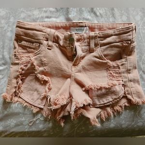 Womens GUESS jean shorts